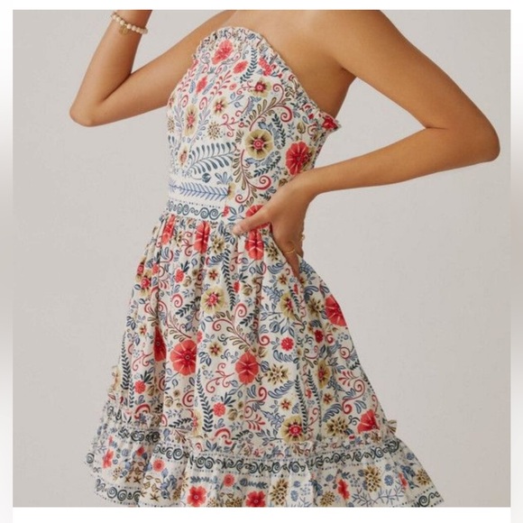 Anthropologie Dresses & Skirts - Anthropologie Forever That Girl Strapless Floral Dress